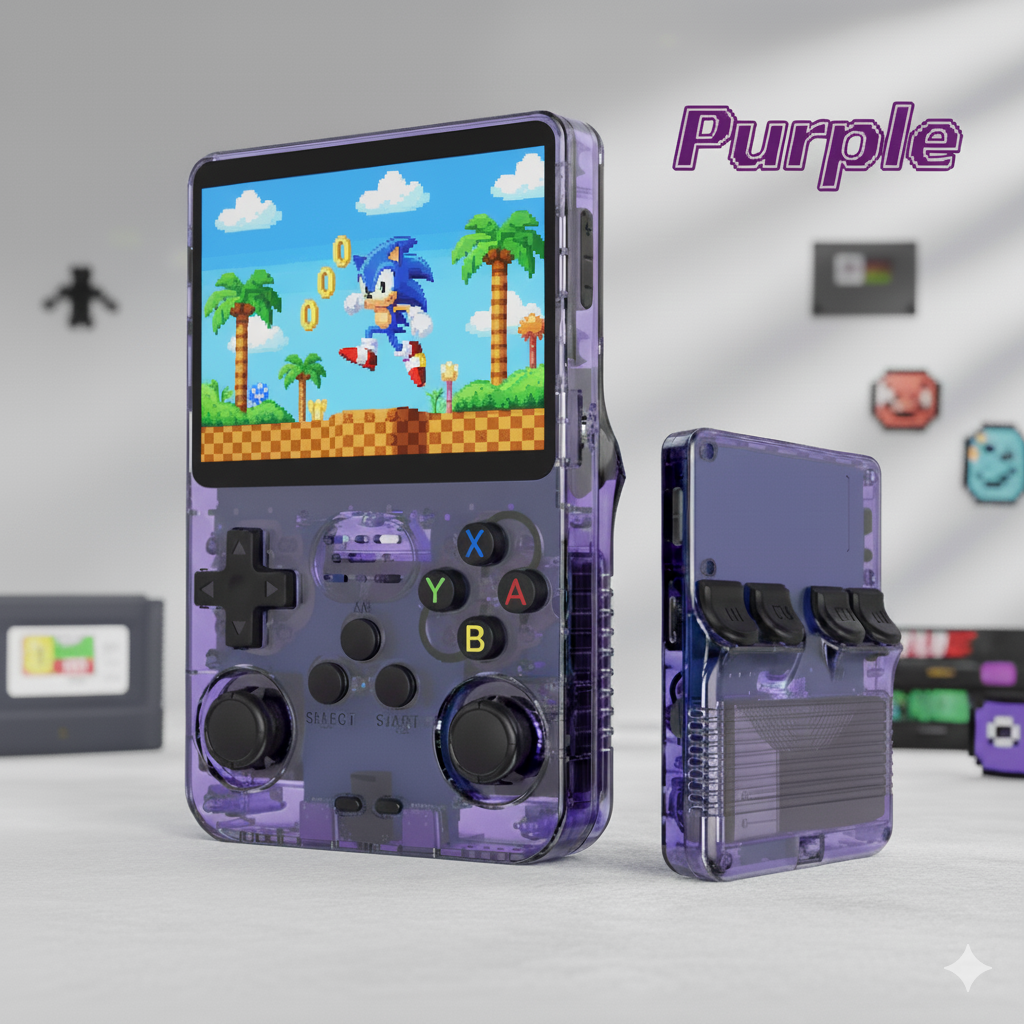 R36S Retro Handheld Game Console – 64GB, 3.5'' IPS, 15000+ Games